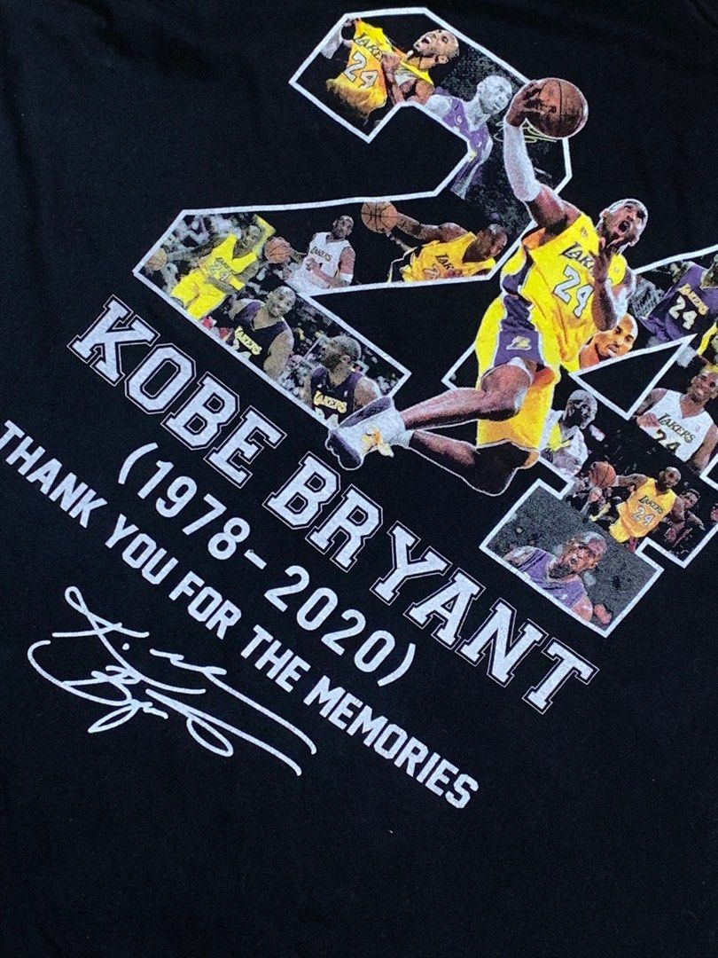 lakers Kobe bryant memories tshirt Men s Fashion Tops Sets Tshirts Polo Shirts on Carousell