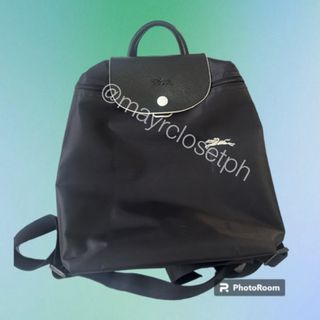 Longchamp Le Pliage Black Backpack