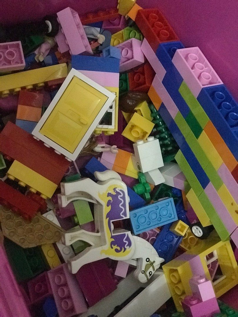 Pink legos bulk sales