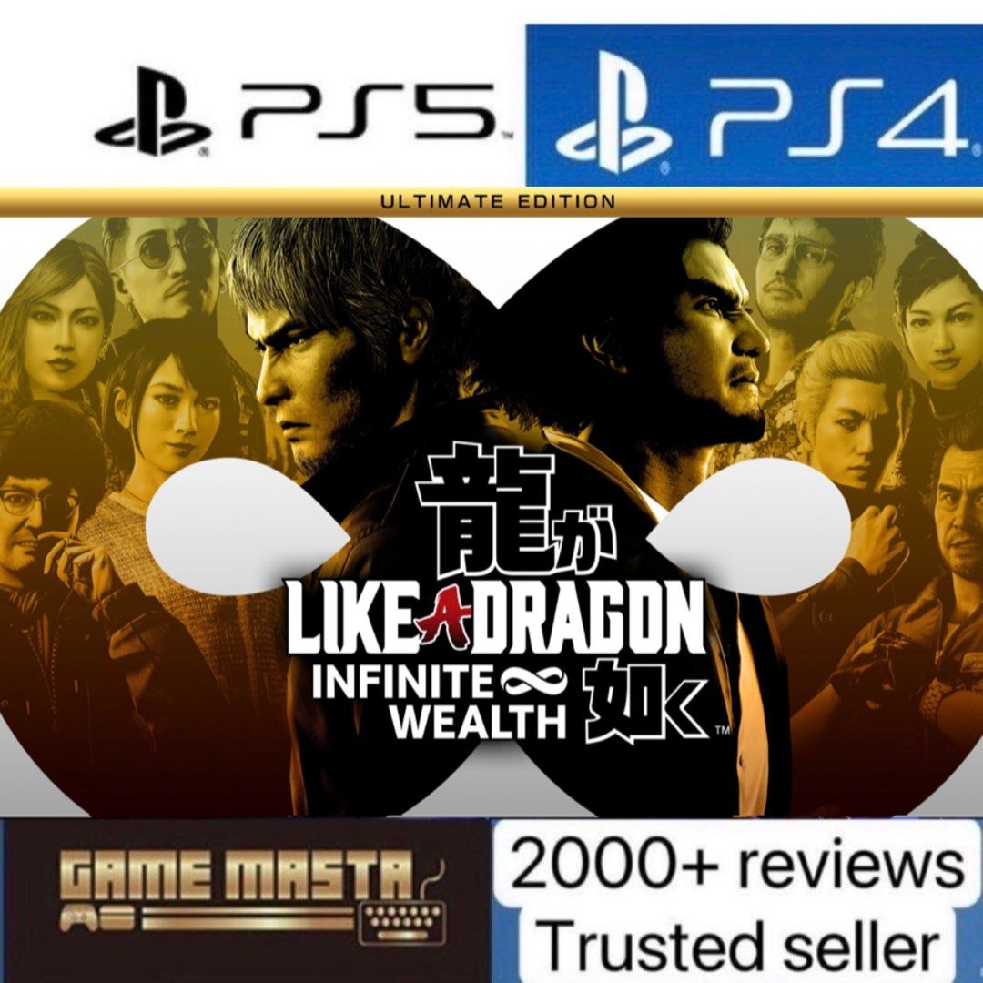 Like a dragon 8 infinite wealth (PS5), Video Gaming, Video Games,  PlayStation on Carousell