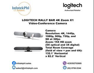LOGITECH RALLY BAR 4K Zoom X1 Video-Conference Camera