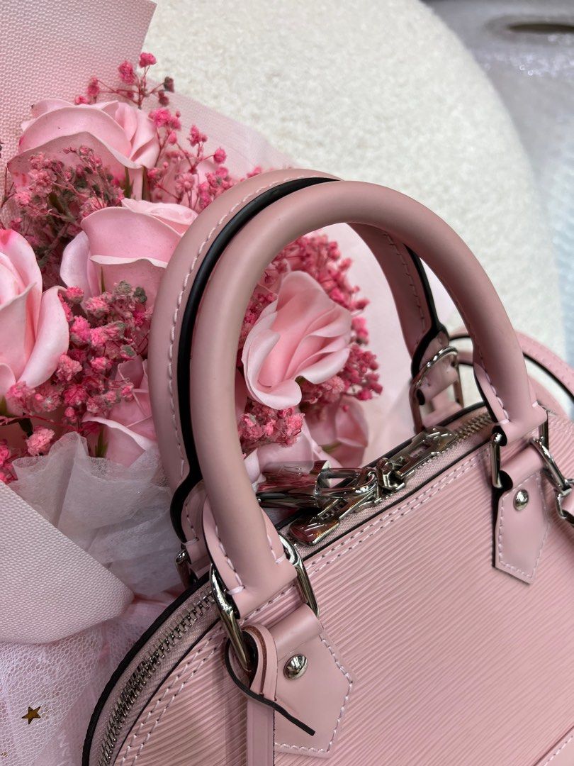 Louis Vuitton Alma BB Rose Ballerine Epi Leather Bag