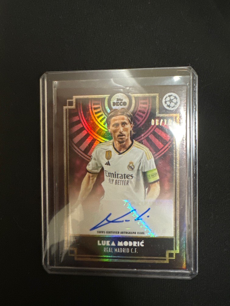 Luka Modric TOPPS DECO 23/24 超級低限／10 簽名, 興趣及遊戲, 收藏品 
