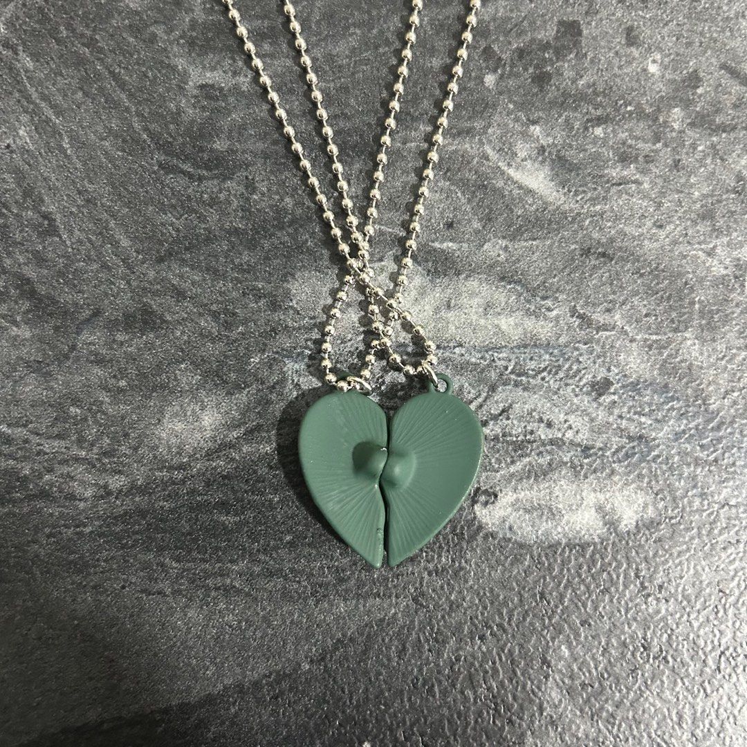 Matching Heart Avocado Necklaces For Valentine s Day VDay Matching Necklace Cute Valentines Day Gifts For Lovers