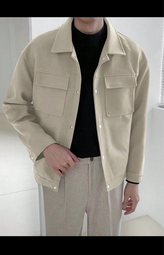 Men jacket (Category: Coats, Jackets and Outerwear) located in Singapore. Submitted by xnfpteltd (Listing ID 1281669913, Image 2). Description: Hi bought the wrong size therefore selling! Haven’t worn!! 1x black 1x apricot.