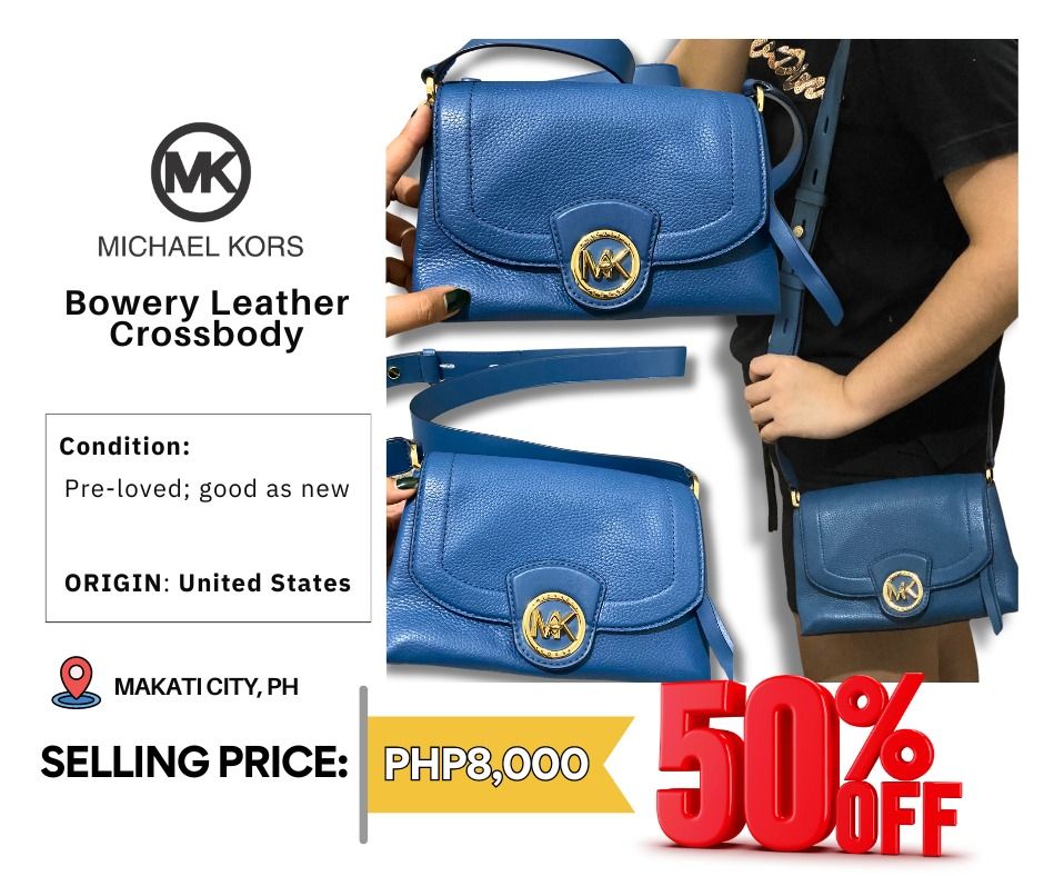 Michael michael kors on sale bowery leather crossbody