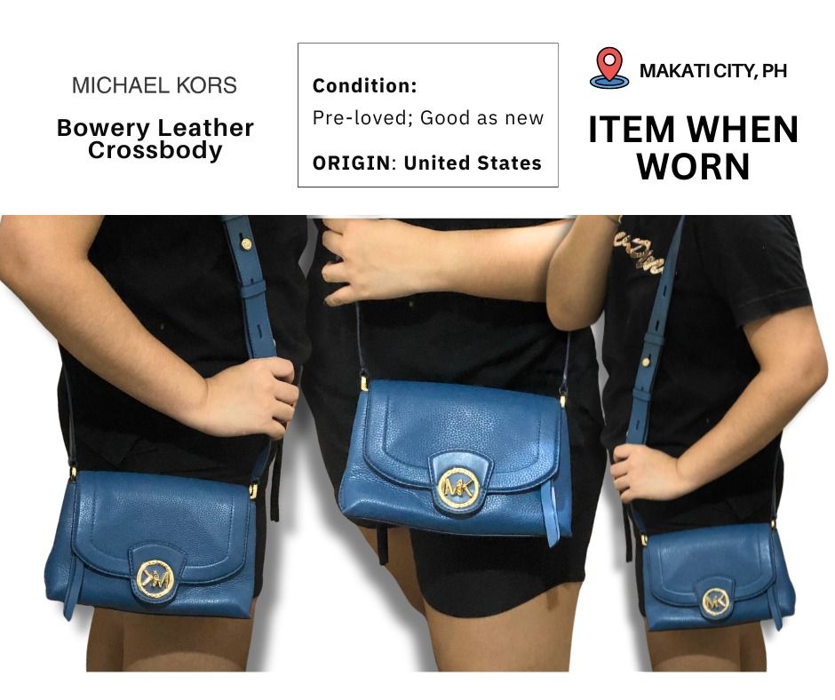 Michael kors bowery leather crossbody top