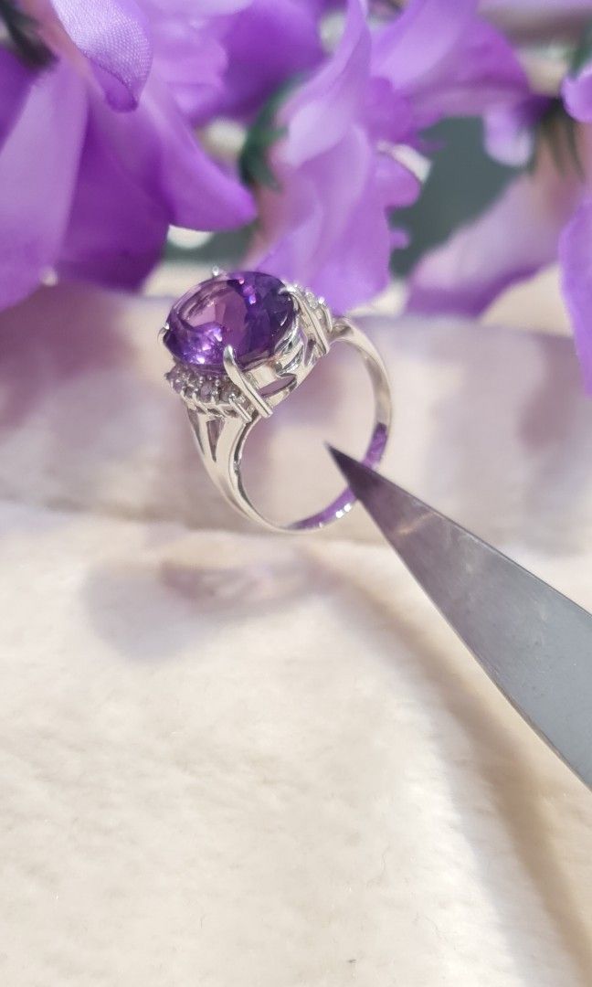 Purple best sale gem ring