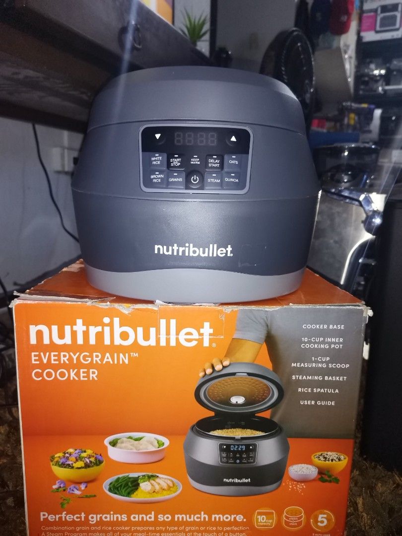 Nutribullet Evergrain Cooker (Category: Cookers) located in Taytay. Submitted by mikz_1303 (Listing ID 1281781249, Image 2). Description: Nutribullet Evergrain Cooker 📌With Box 📌Capacity of 10 Cups 📌Mall Pullout 📌Php 5,500 📌220V Pm me for more info.....
