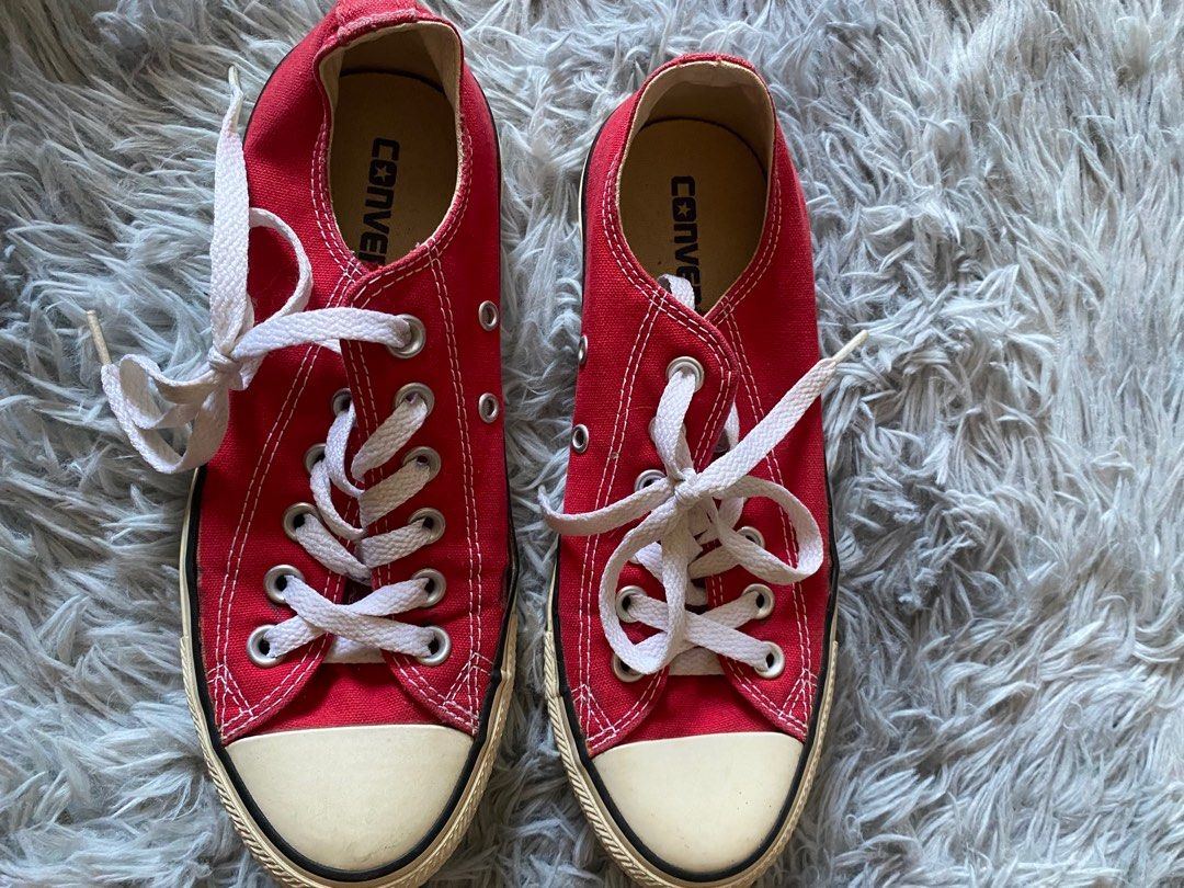 Used red converse on sale