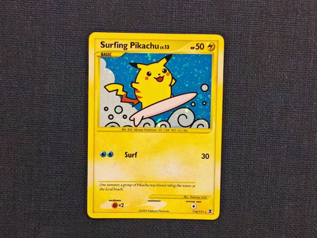 Pokemon Surfing Pikachu 114/111 Platinum Rising Rival Secret Rare, Hobbies & Toys, Toys & Games on Carousell Pokemon Surfing Pikachu 114/111 Platinum Rising Rival Secret Rare, Hobbies & Toys, Toys & Games on Carousell