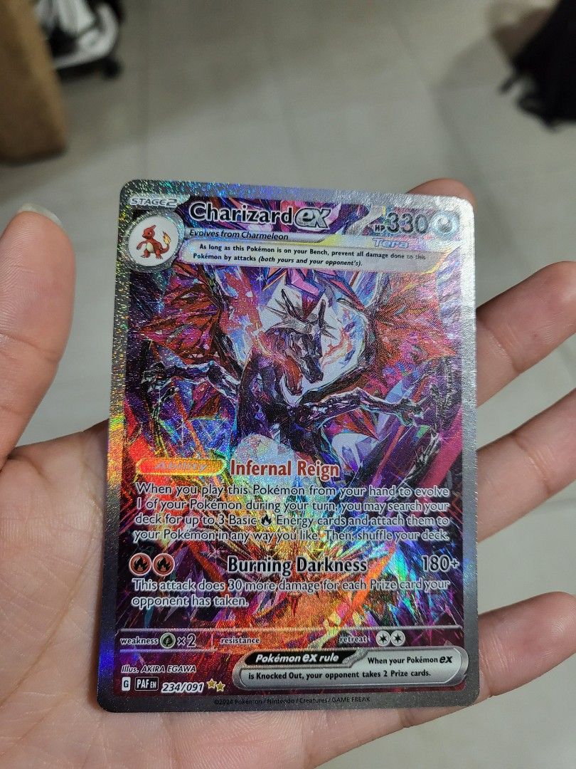 Pokemon TCG Paldean Fates Shiny Charizard Ex SIR 234 091 Hobbies pokemon-tcg-paldean-fates-shiny-charizard-ex-sir-234-091-hobbies