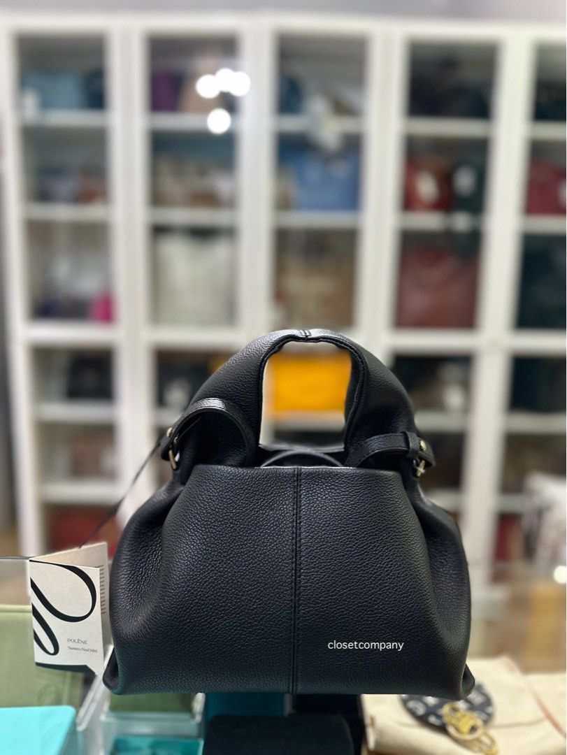 Polene Numero Neuf Mini Noir Grain Bag Luxury Bags Wallets on