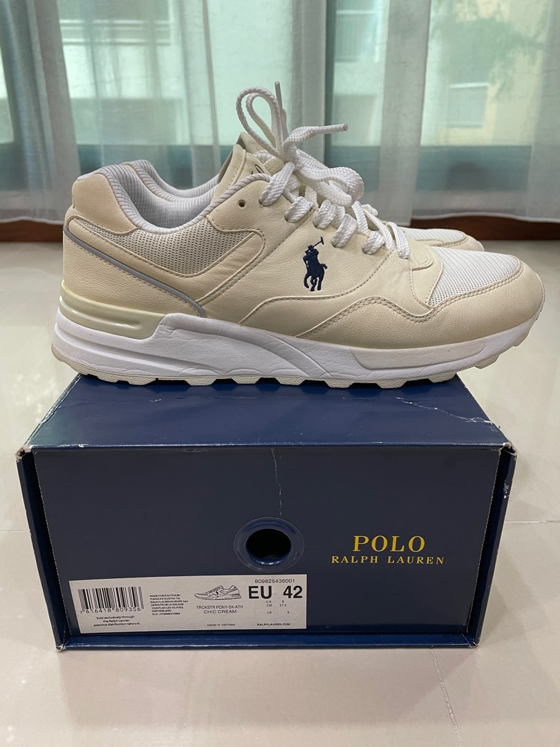 Polo Ralph Lauren Off White Sneakers Men s Fashion Footwear