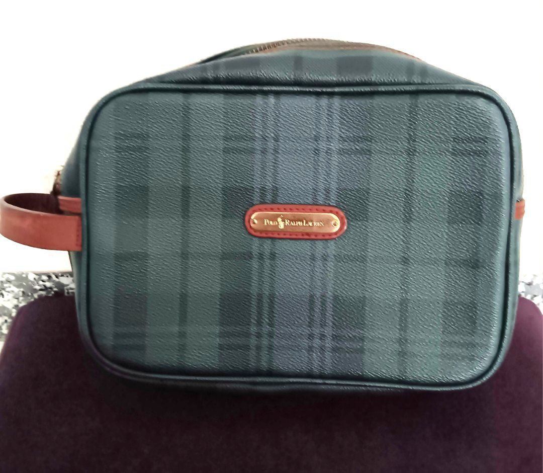 Ralph lauren men's leather toiletry bag on sale