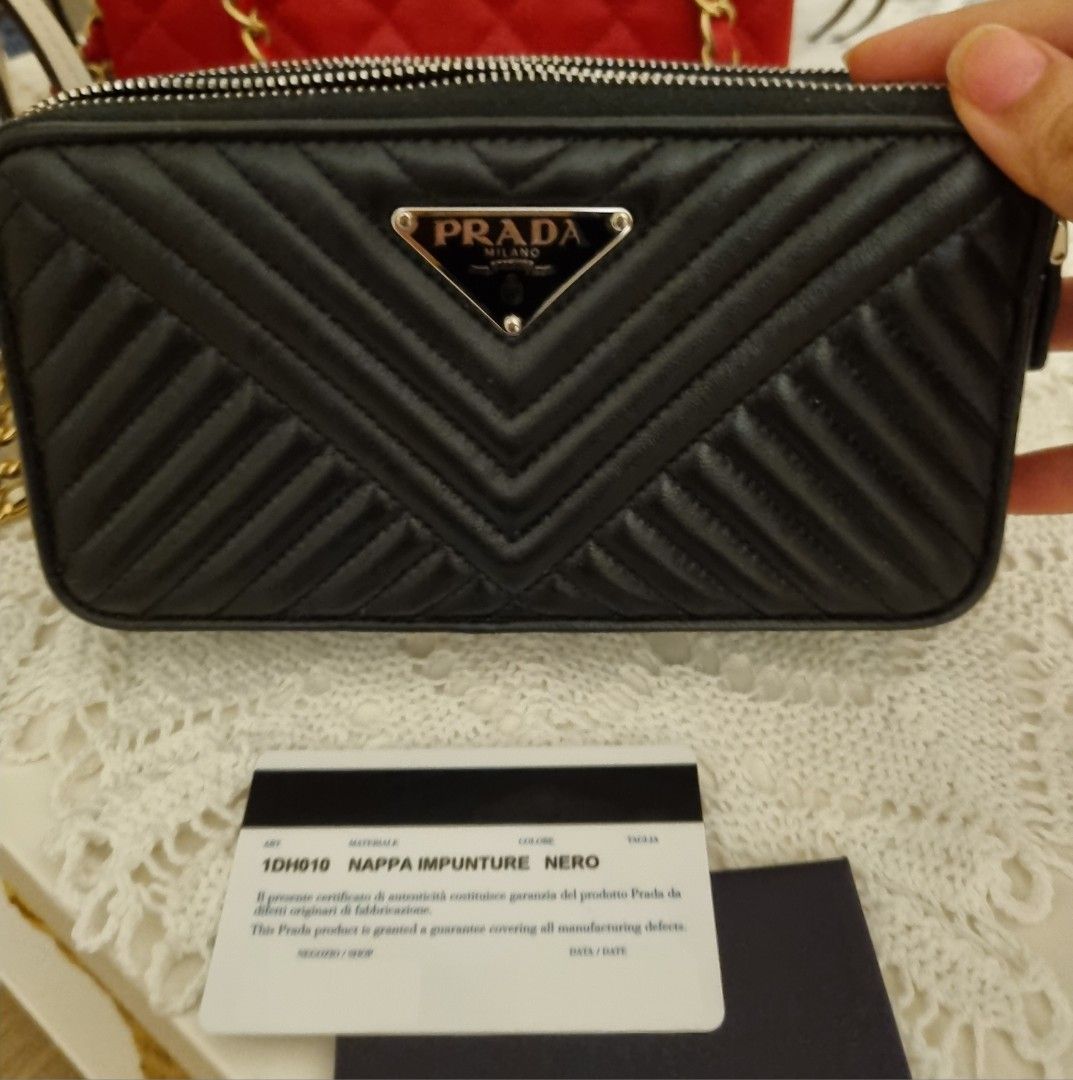 Prada diagramme nappa leather mini bag deals