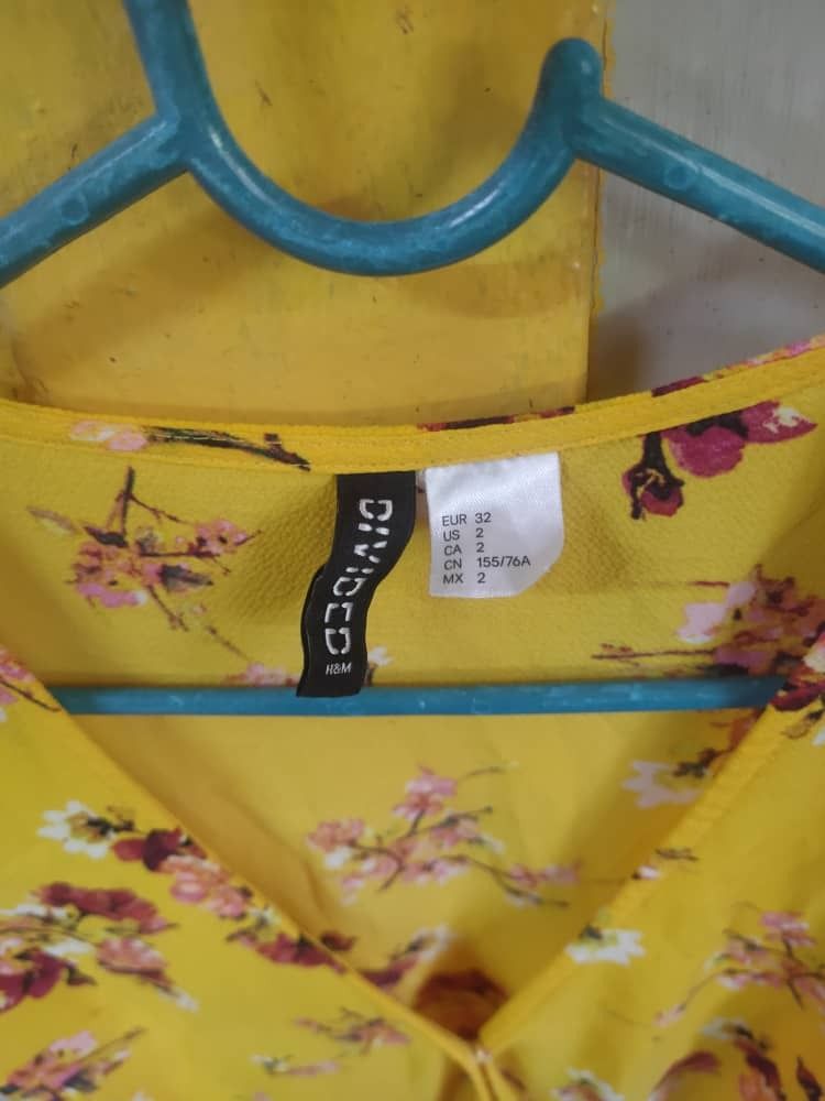 Tesco yellow best sale floral dress