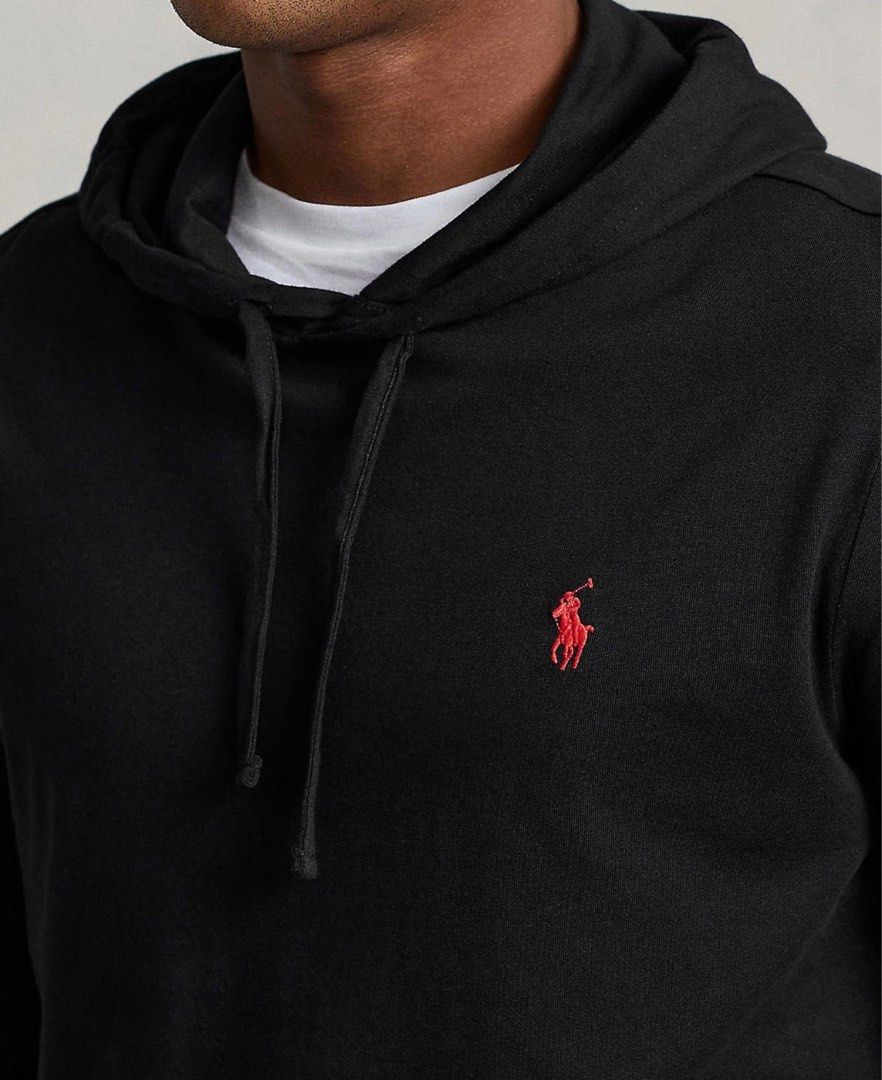 Ralph Lauren Polo Hooded Jersey T Shirt Men s Fashion Tops