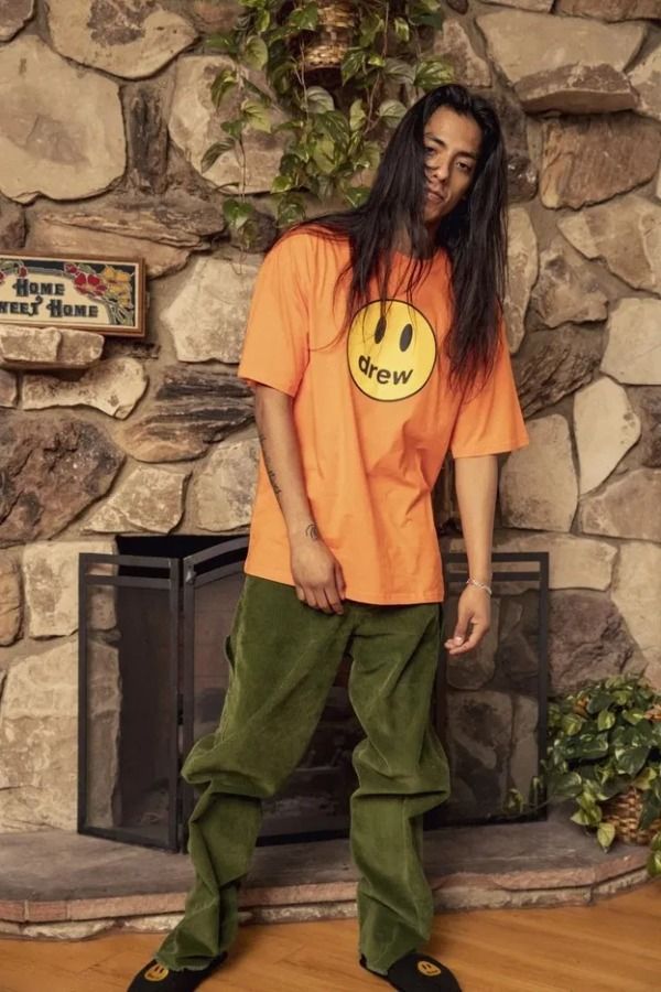 Drew house deals orange hoodie