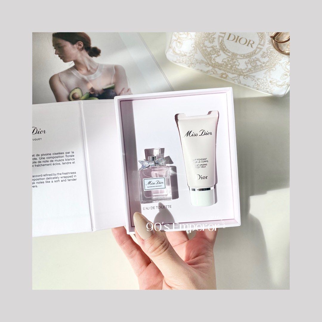 READYSTOC Miss Dior Blooming Bouquet EDT miniature perfume body milk lotion fragrance gift set valentines