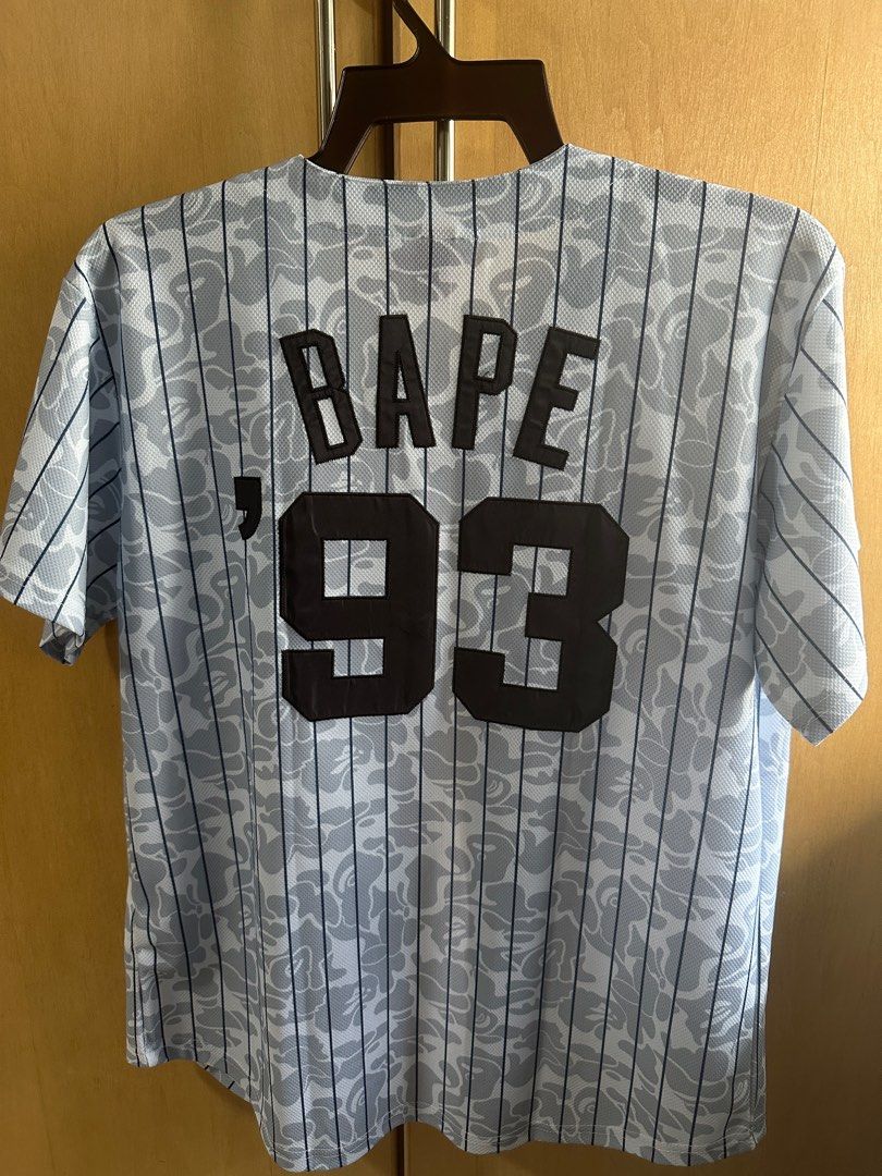 Reworked Bape x New York Yankee Baseball Top, Men's Fashion, Coats