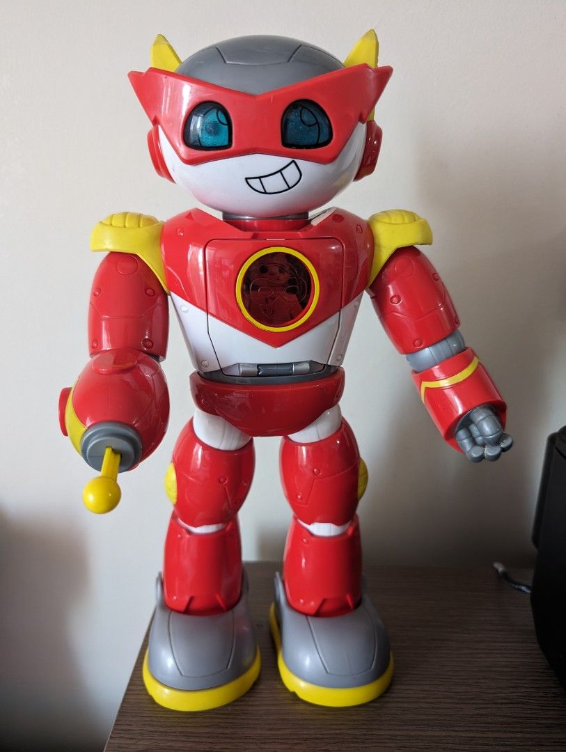 Ryan's World Ultimate Red Titan (Category: Action & Battle Toys) located in Quezon City. Submitted by cart_rd (Listing ID 1281688301, Image 1). Description: played once, then displayed only sounds are working movable hands and legs has hand launcher no damage limited edition toys rtp P3499 slight negotiable.