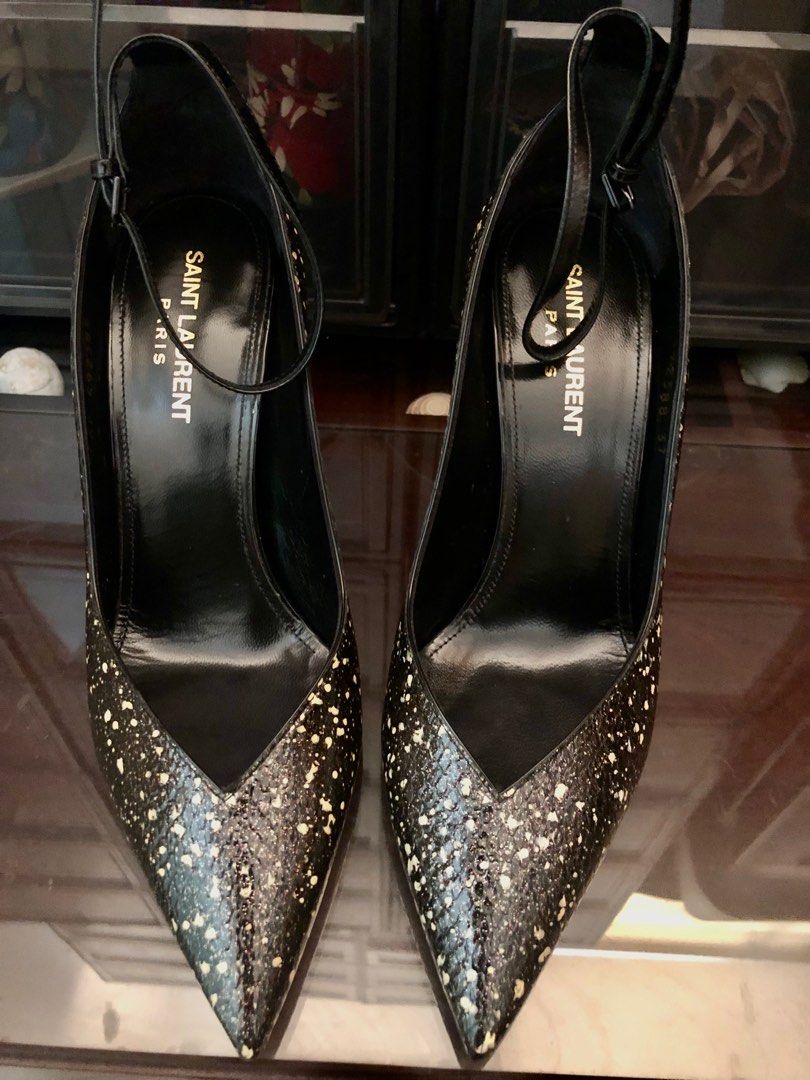 Saint Laurent Zoe Python Pumps