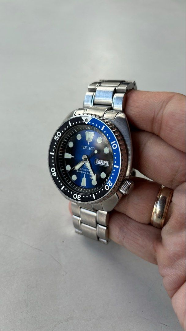 Seiko turtle deep online blue