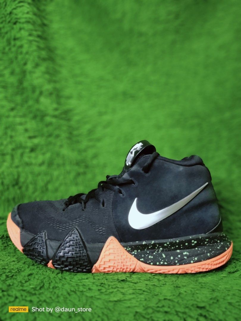 Sepatu Basket Nike Kyrie IV Black and Orange Fesyen Pria Sepatu