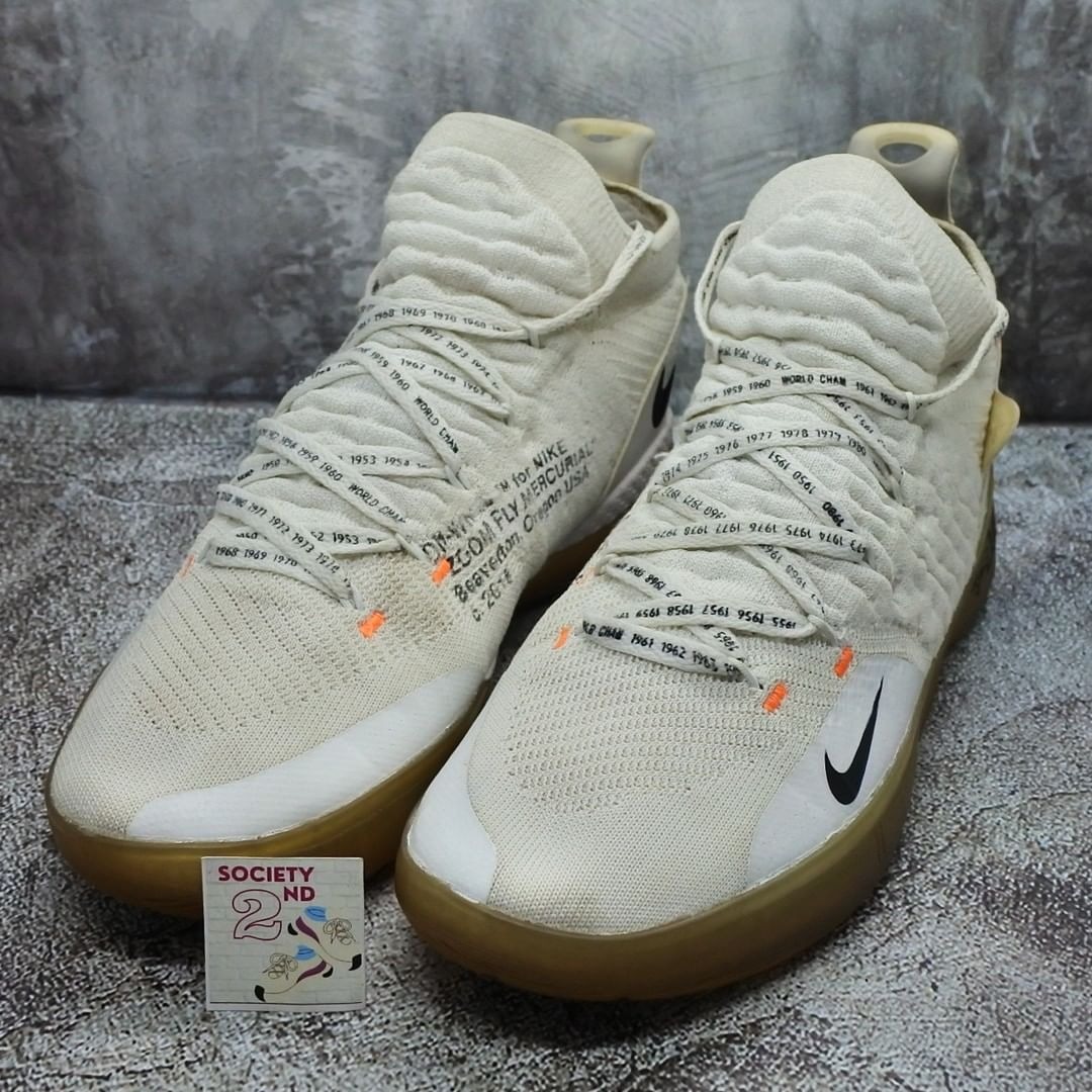 Sepatu Casual Off White x Nike KD 11 White Black Orange Size 41 Fesyen Pria Sepatu Sneakers di Carousell