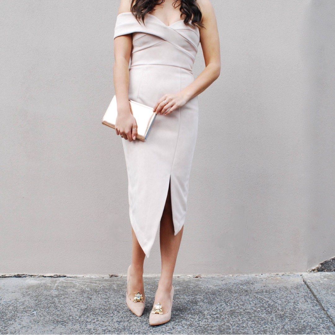 Sheike Pink Juliet One Shoulder Dress AU12 Women s Fashion