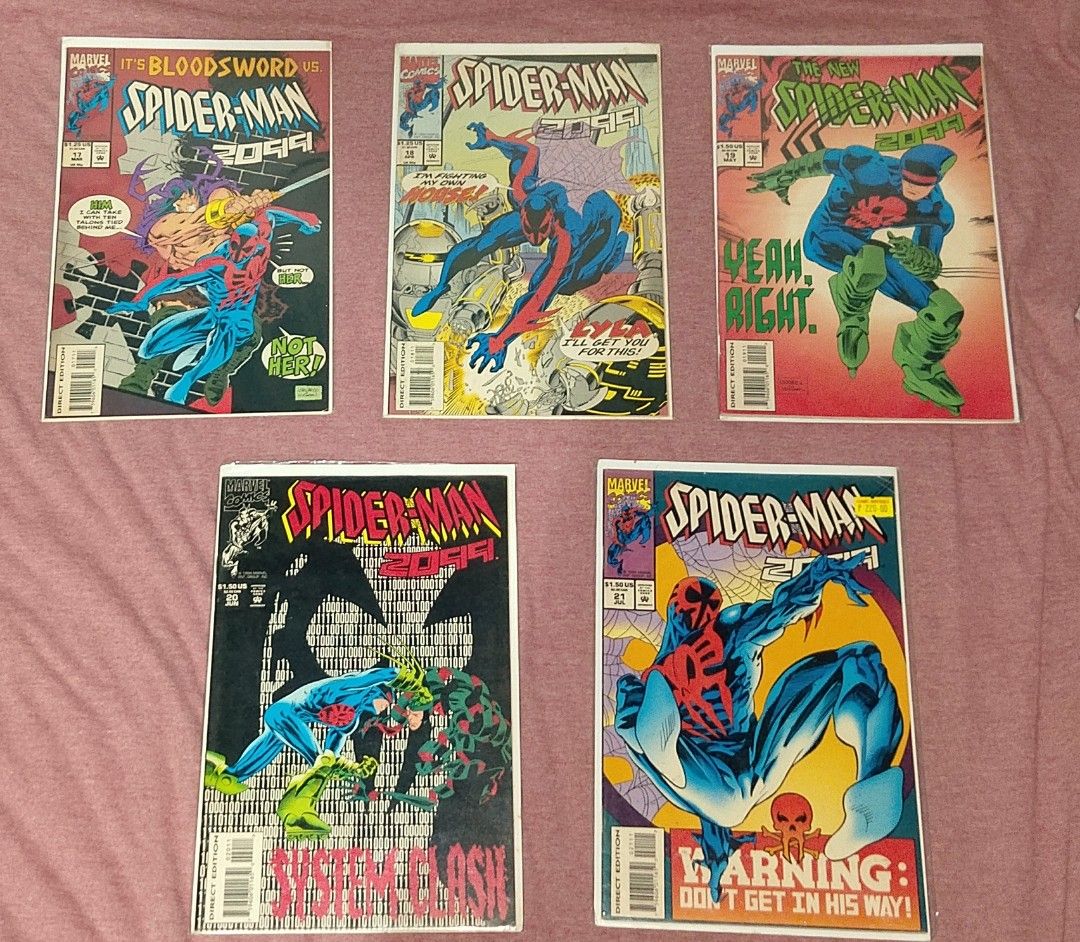 Spiderman 2099 set issue #17-#21 (Category: Comics & Manga) located in Quezon City. Submitted by heartjunkyard (Listing ID 1281766975, Image 2). Description: set spiderman 2099 comics.