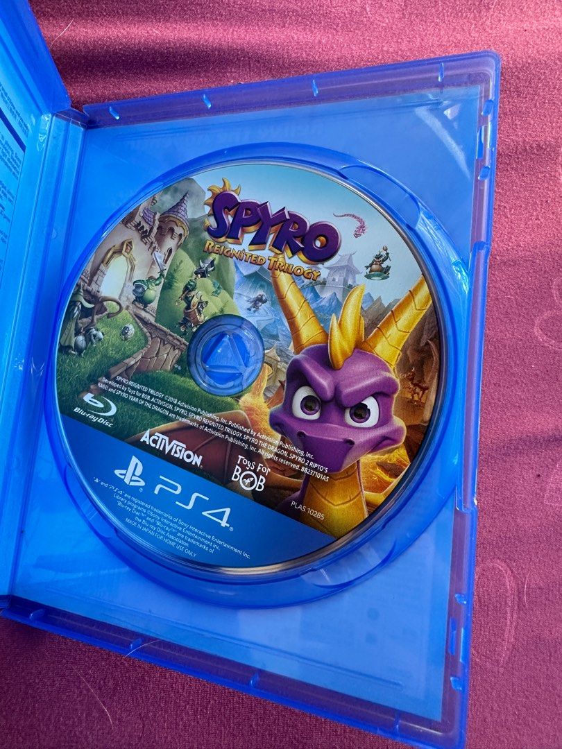 Spyro Reignited Trilogy (Category: PlayStation) located in Baguio. Submitted by mjastud (Listing ID 1281630074, Image 2). Description: Spyro Reignited Trilogy RFS: Sold my PS4 MOP: GCash or bank transfer (BDO, UB, BPI) 📍 Baguio City Meet up or ship via LBC add sf (every Tuesday or Wednesday only).