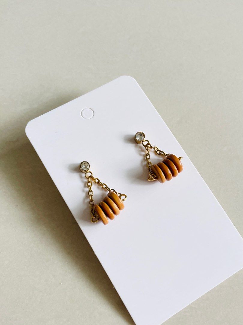 Flat beads sales for stud earrings