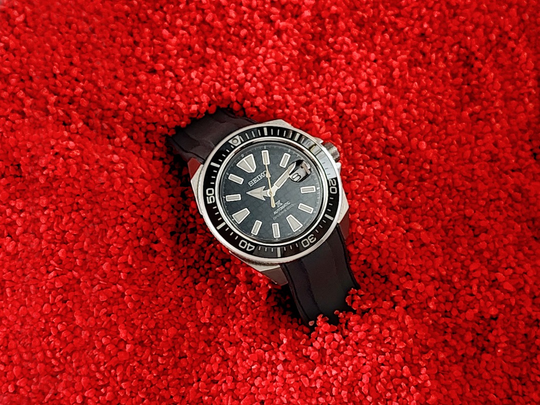 Seiko samurai sales rubber strap