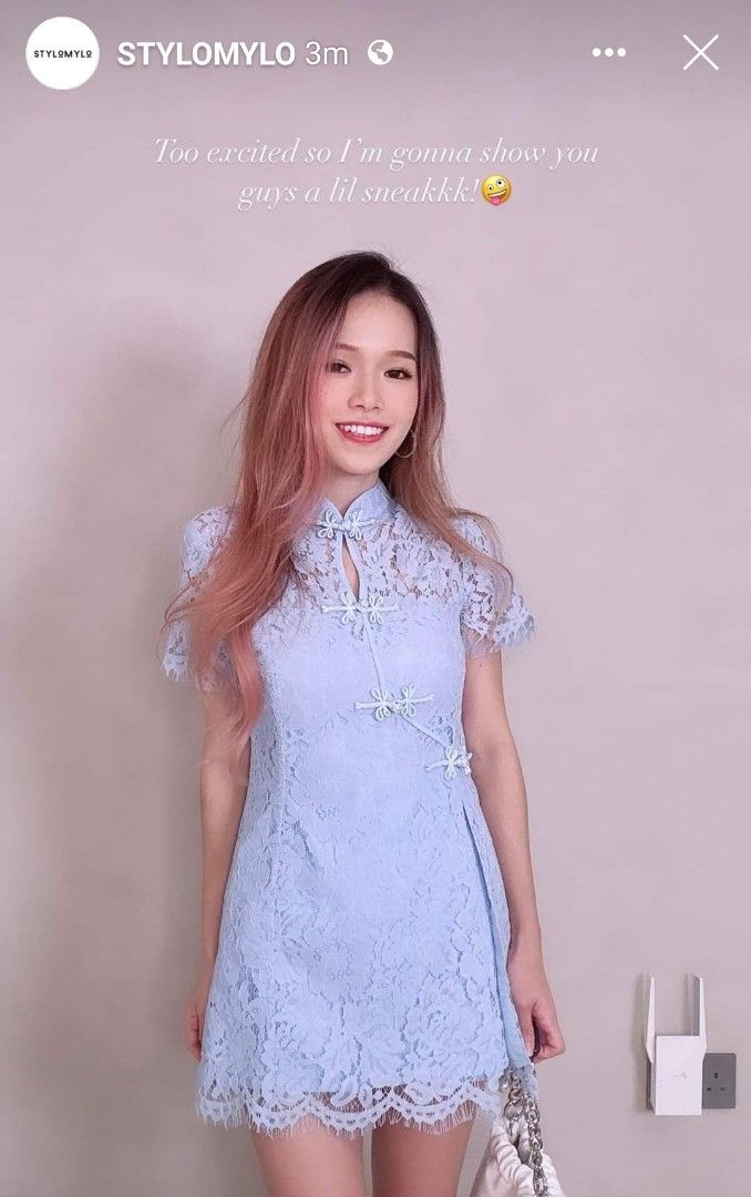 Stylo Mylo Lace Cheongsam Top and Shorts Set CNY2024 Brand New