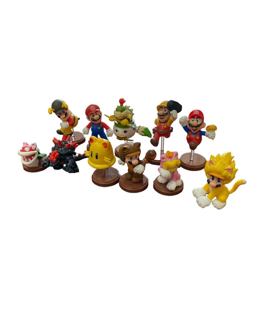 Super mario mini clearance figures