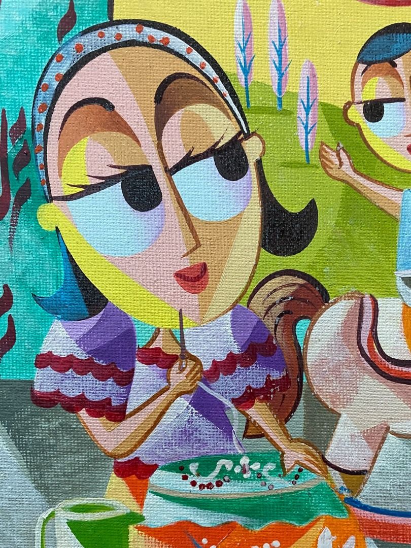 Taka - Jovan Benito (Category: Art & Prints) located in Taguig. Submitted by drybrushgallery (Listing ID 1281641161, Image 2). Description: Taka Jovan Benito, 2024 Oil on Canvas Artwork Dimension: 10" x 8" with Certificate of Authenticity PM FOR INQUIRY 0919 005 0750 .