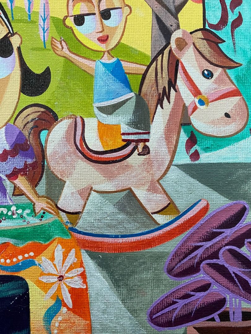 Taka - Jovan Benito (Category: Art & Prints) located in Taguig. Submitted by drybrushgallery (Listing ID 1281641161, Image 3). Description: Taka Jovan Benito, 2024 Oil on Canvas Artwork Dimension: 10" x 8" with Certificate of Authenticity PM FOR INQUIRY 0919 005 0750 .