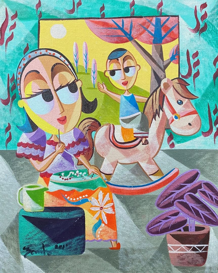 Taka - Jovan Benito (Category: Art & Prints) located in Taguig. Submitted by drybrushgallery (Listing ID 1281641161, Image 1). Description: Taka Jovan Benito, 2024 Oil on Canvas Artwork Dimension: 10" x 8" with Certificate of Authenticity PM FOR INQUIRY 0919 005 0750 .
