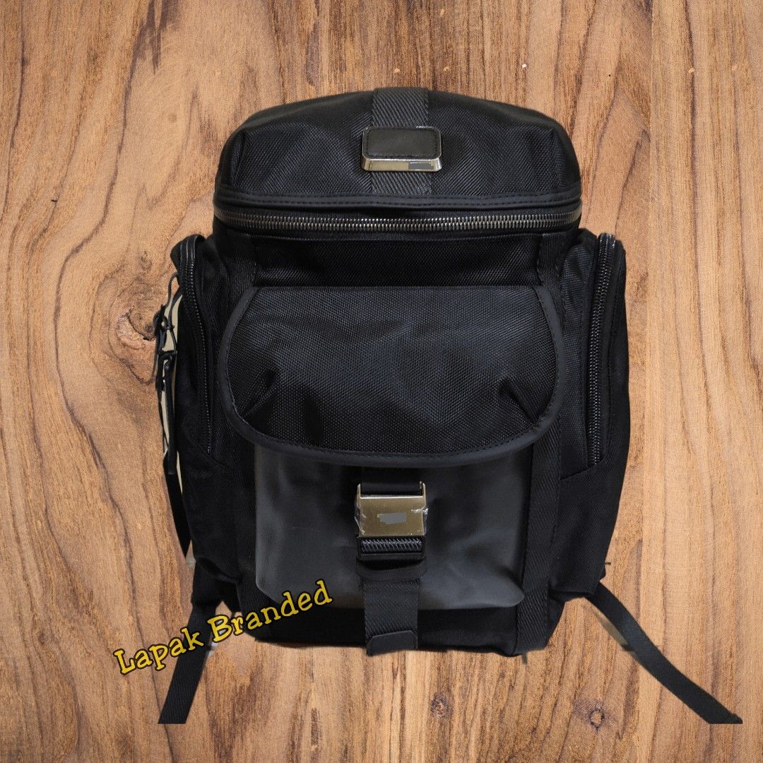 Tas Ransel Pria Tumi Alpha Bravo Wright Top Lid Backpack Laptop Travelling Adventure Black