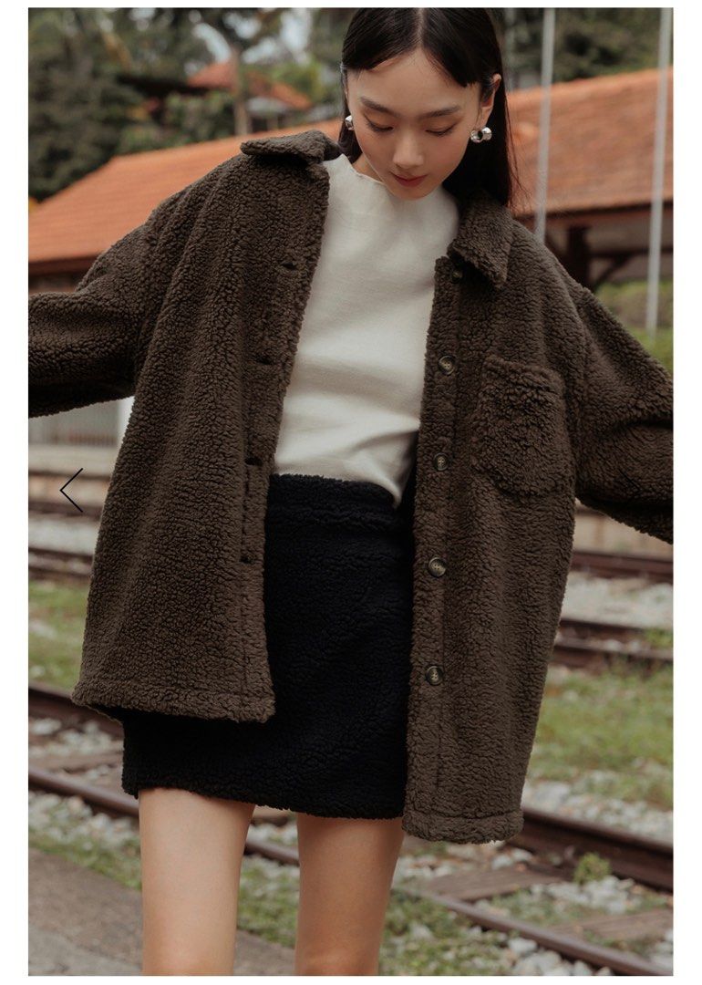 Teddy Coat in Oak Women s Fashion Coats Jackets and Outerwear