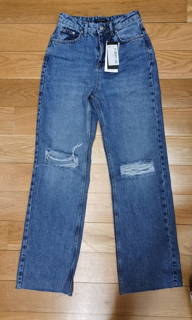 Buy Trendyol Waist Detail High Waist 90's Wide Leg Jeans 2024