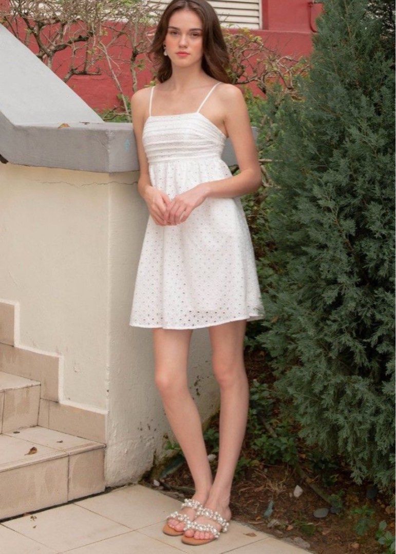 TWL Polina Eyelet Dress in White Women s Fashion Dresses Sets