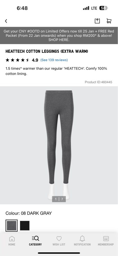 Uniqlo Heat Tech Extra Warm Legging Size XL, Women's Fashion, Bottoms,  Jeans & Leggings on Carousell