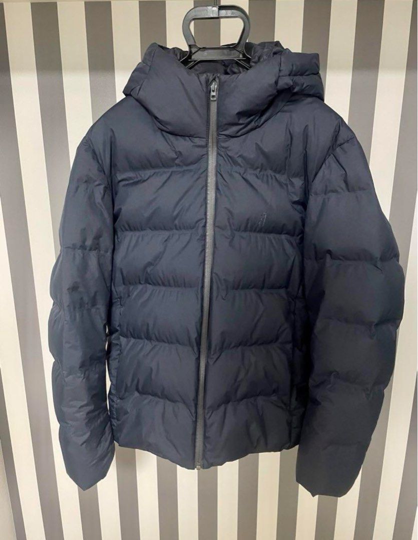 Men seamless down hooded coat on sale