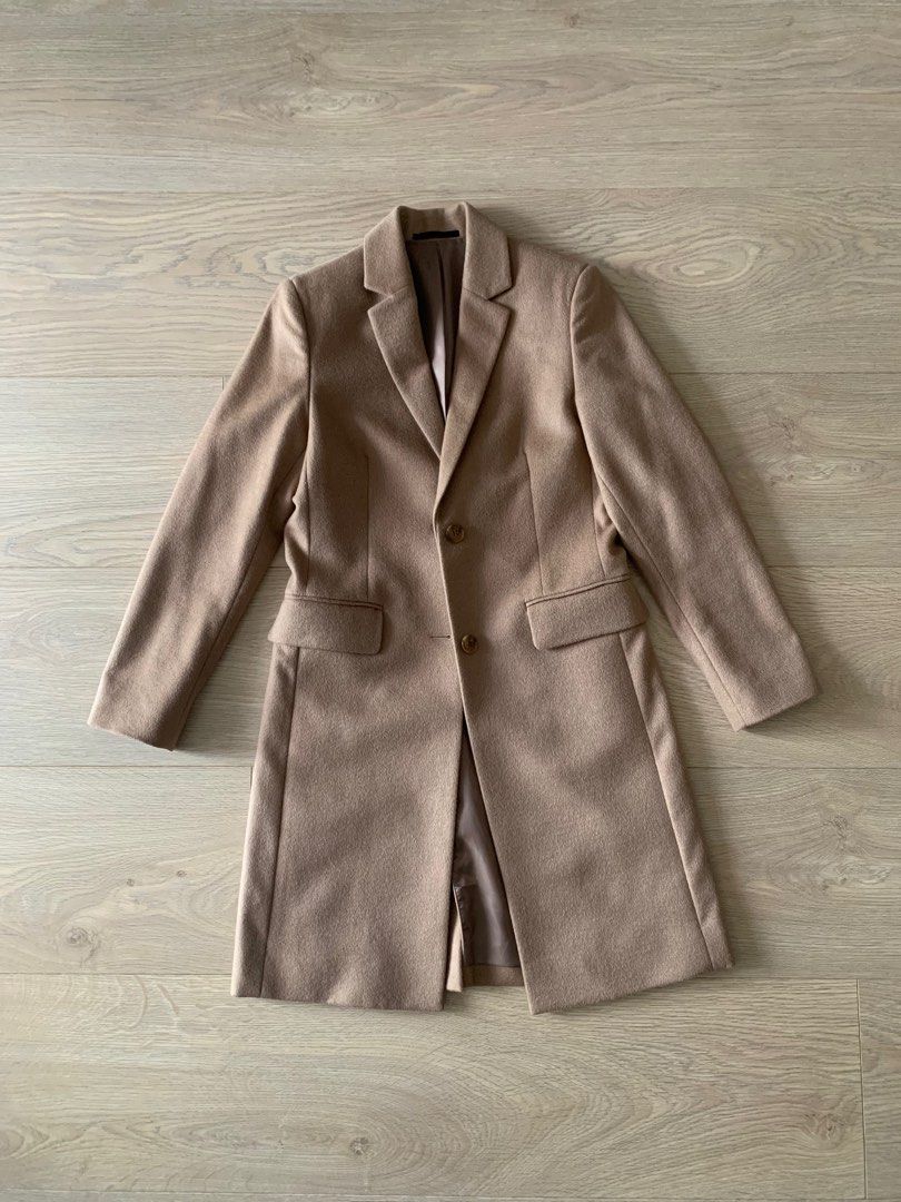 Uniqlo cashmere blended chester coat store