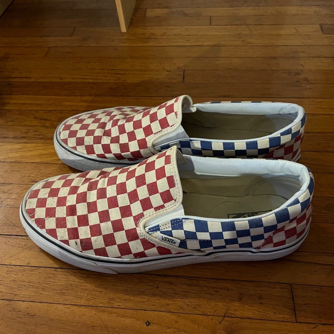 Vans Checkerboard red blue size 12