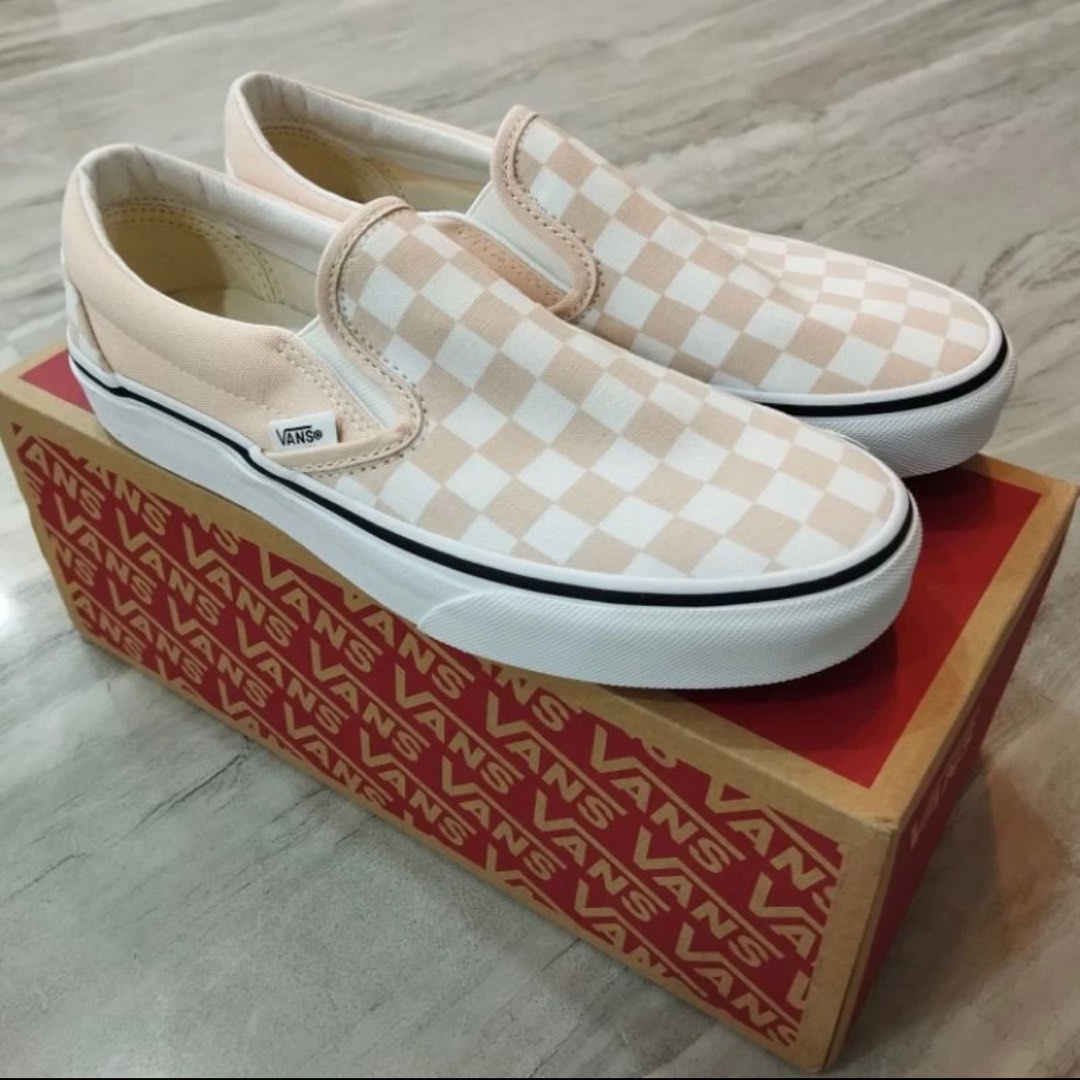 VANS Color Theory Classic Slip On Shoes Pink Women s Fashion