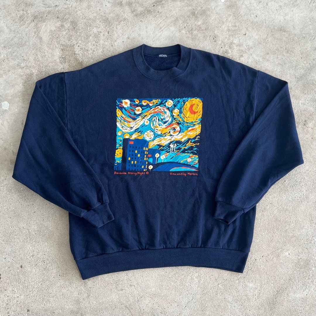 Vintage 90s Van Gogh Starry Night Sweater